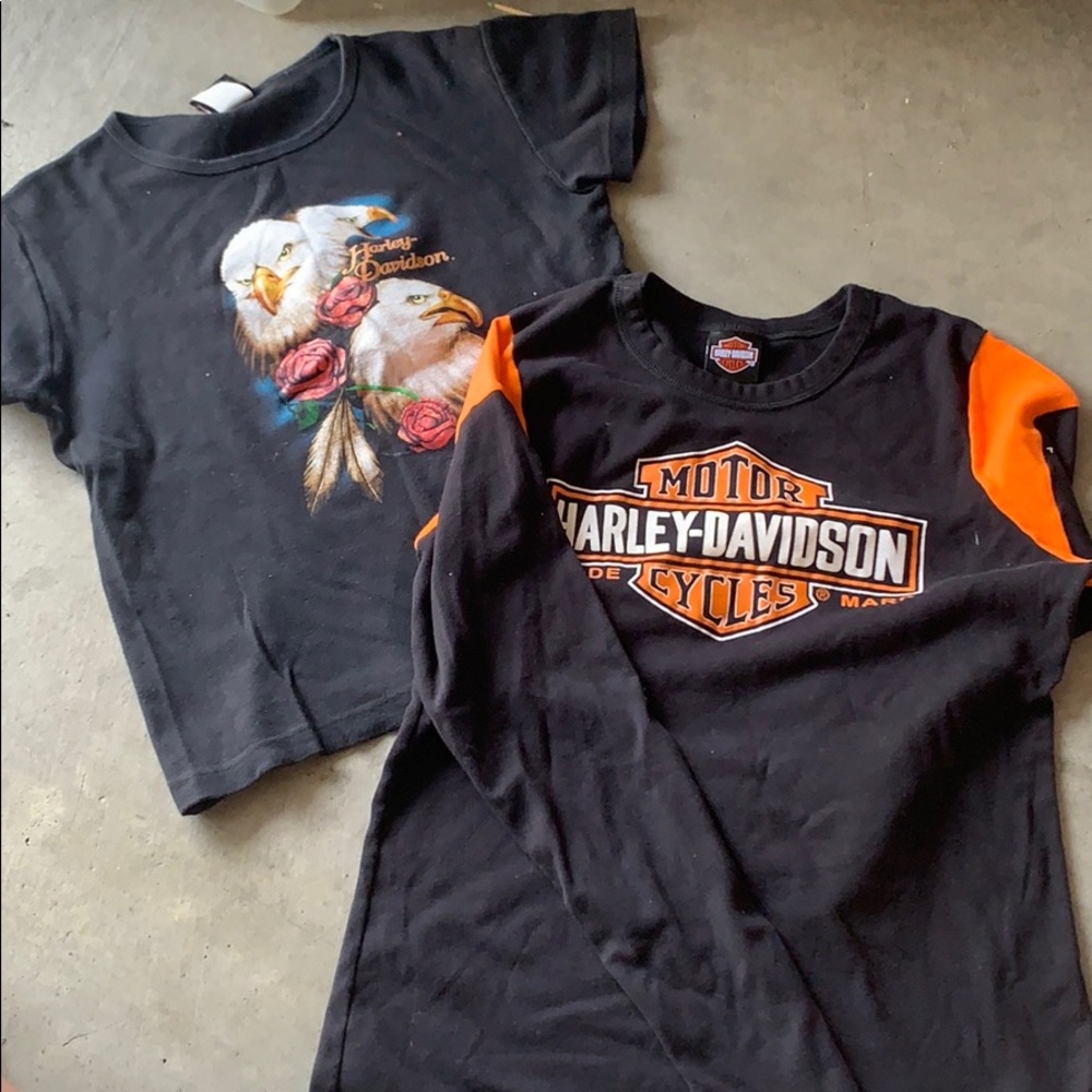 2 Harley women’s shirts bundle